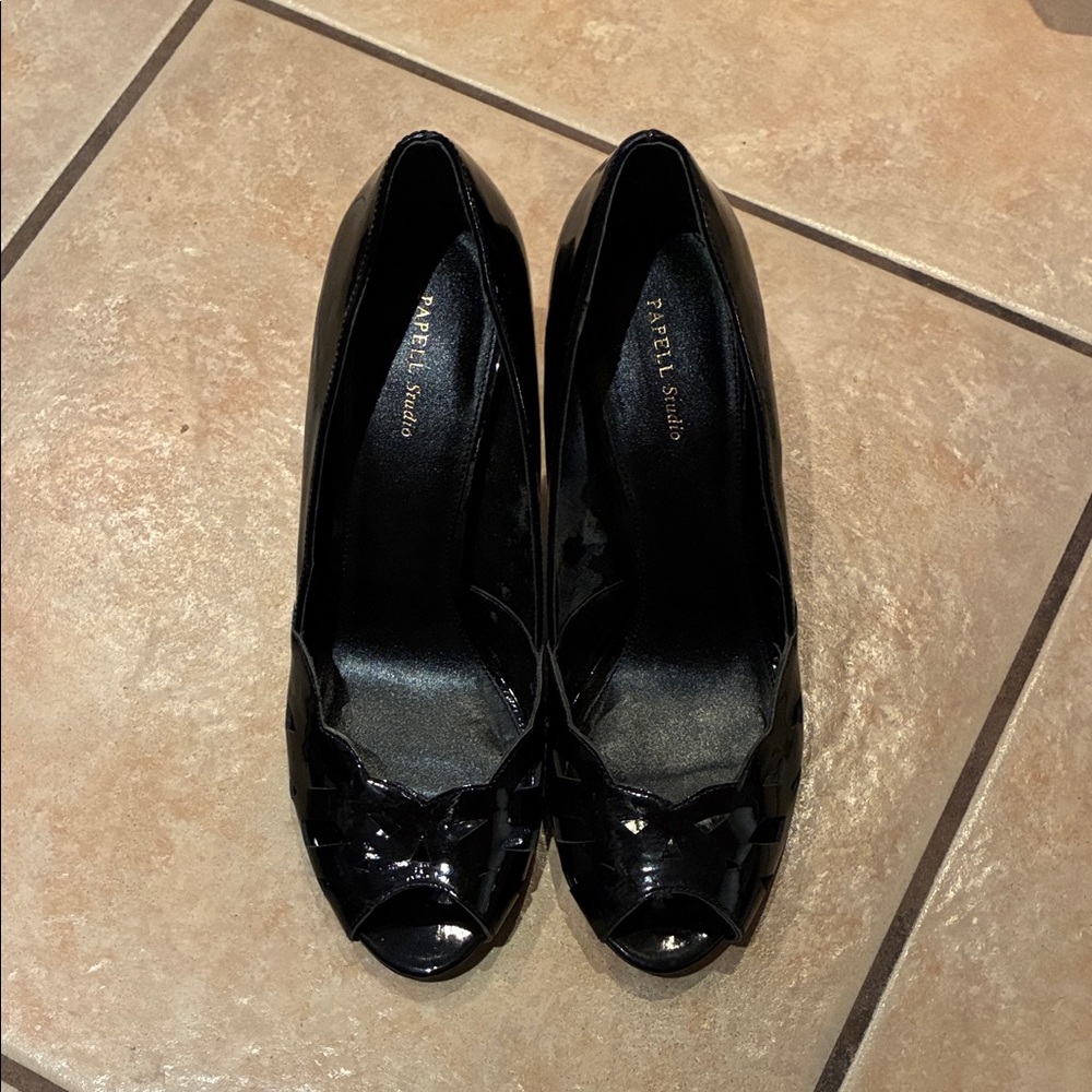 Black Women's Open Toe Heels
